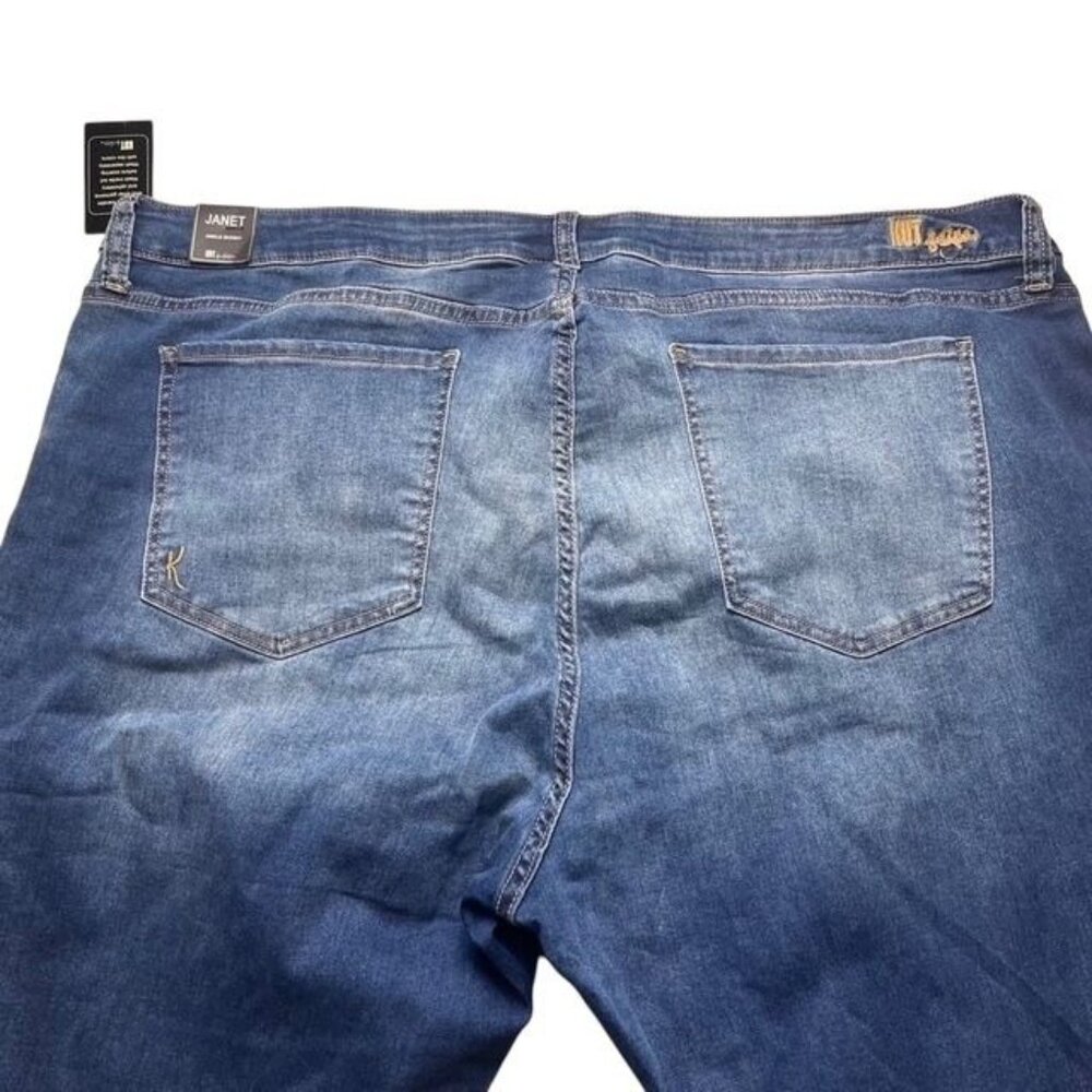 Kut From The Kloth New Janet Women's Embroidered Skinny Ankle Jeans Size 24W - Picture 7 of 7